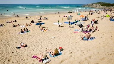 The festival was held at the popular Fistral Beach in Newquay, Cornwall 